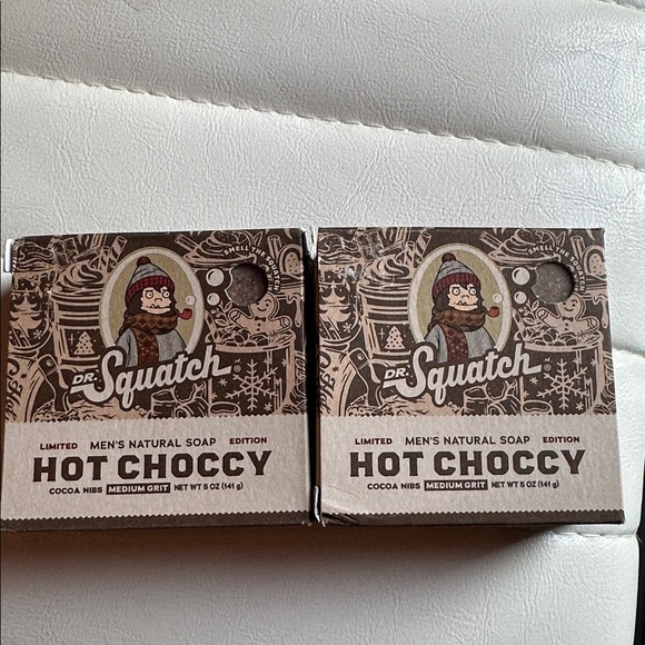 2 Pack Dr. Squatch Hot Choccy Men's Natural Soap Limited Ed - Picture 1 of 2